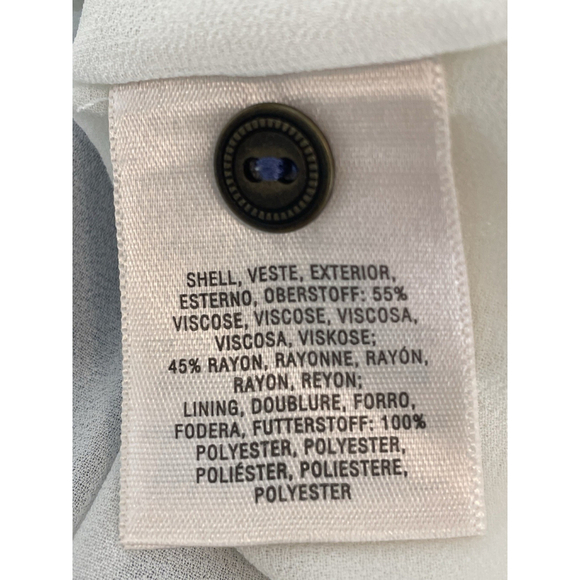 Maeve for Anthropologie Navy Blue And White 3/4 Sleeve Plaid Mini Dress Medium - Picture 14 of 14